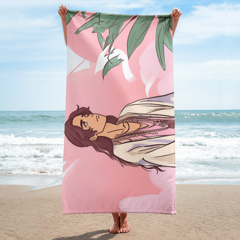 sublimated towel white 30x60 beach 6650bb000da40