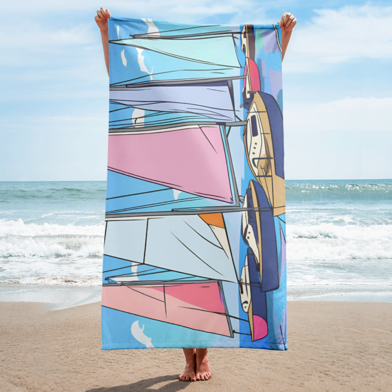 sublimated towel white 30x60 beach 66517c25c3e6a