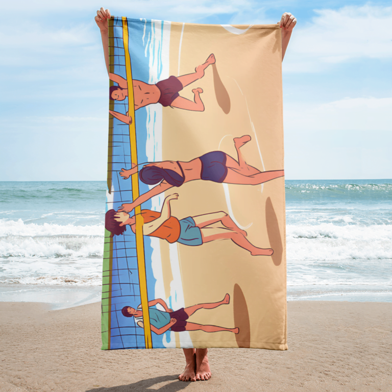sublimated towel white 30x60 beach 6651866232247