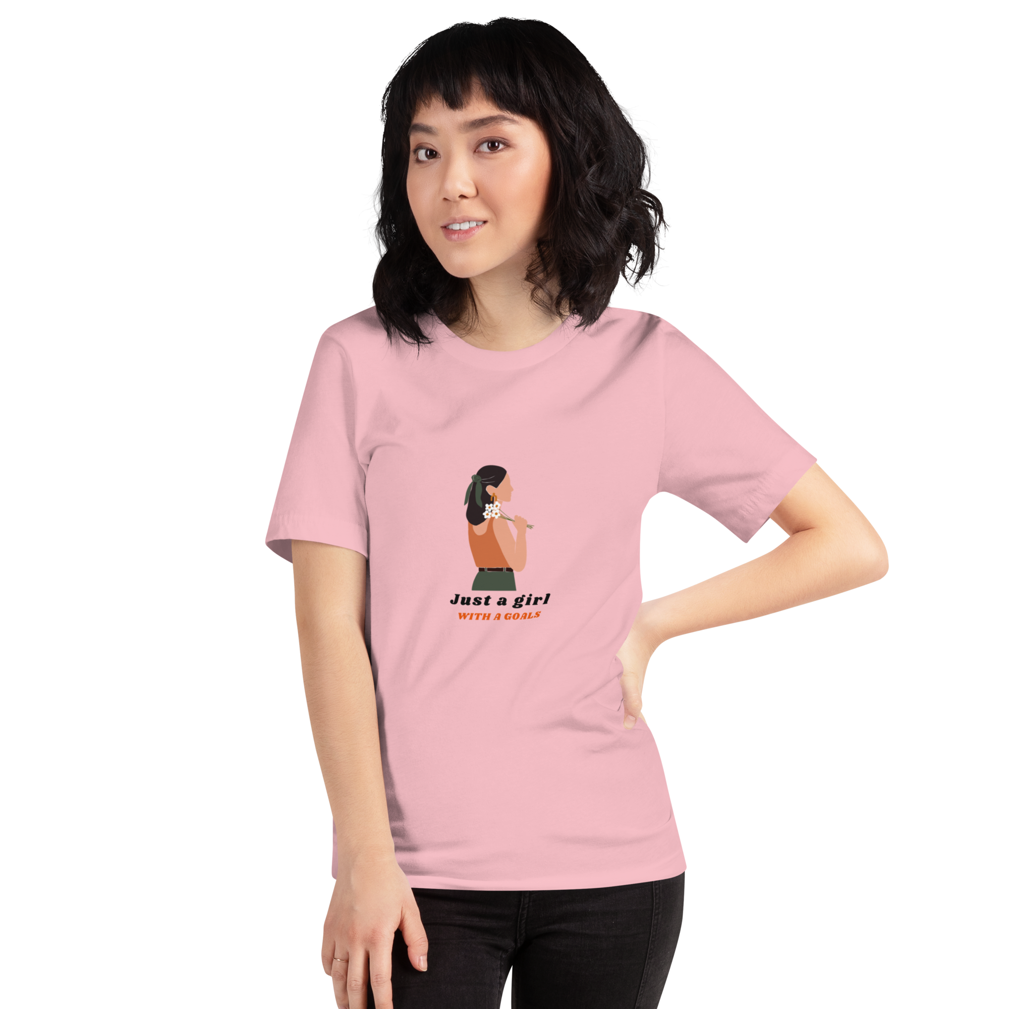 unisex staple t shirt pink front 665822512922a