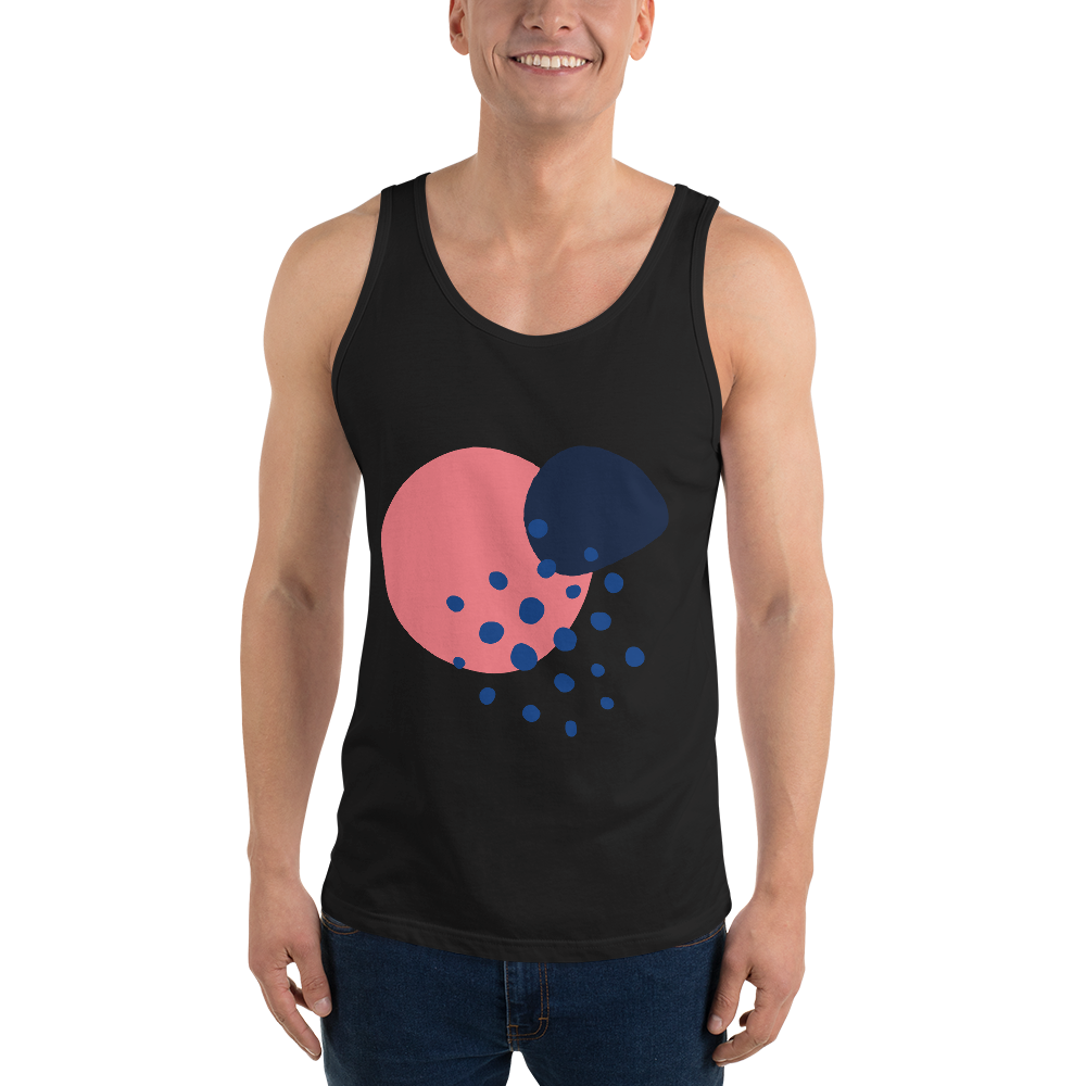 mens staple tank top black front 665c9c3cac18c